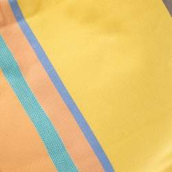 Pre Owned Lancel Multicolor Stripe Canvas French Flair Tote