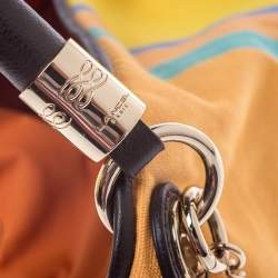 Pre Owned Lancel Multicolor Stripe Canvas French Flair Tote