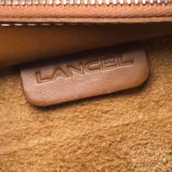 Pre Owned Lancel Tan Leather Shoulder Bag