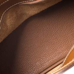 Pre Owned Lancel Tan Leather Shoulder Bag