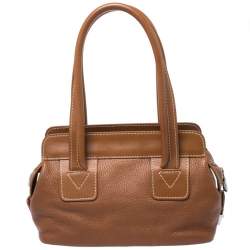 Pre Owned Lancel Tan Leather Shoulder Bag