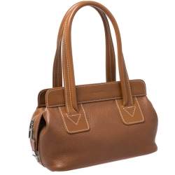 Pre Owned Lancel Tan Leather Shoulder Bag