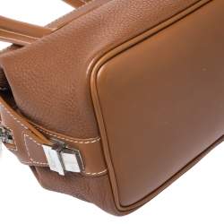 Pre Owned Lancel Tan Leather Shoulder Bag