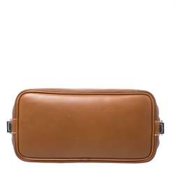 Pre Owned Lancel Tan Leather Shoulder Bag