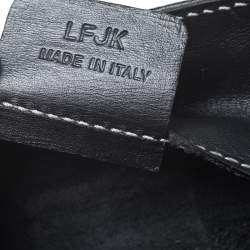 Pre Owned Lancel Black Leather Flap Shoulder Bag