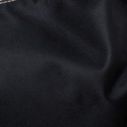 Lancel Black/Brown Nylon and Leather Small Miss Bowling Shoulder Bag