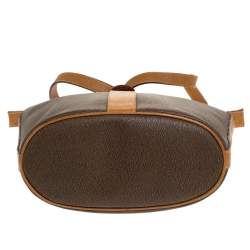 Pre Owned Lancel Brown Leather Bucket Bag