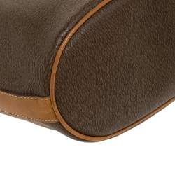 Pre Owned Lancel Brown Leather Bucket Bag