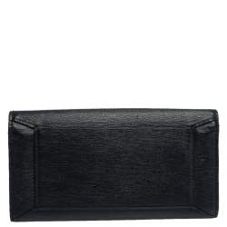 Lancel Black Leather Envelope Flap Wallet