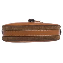 Pre Owned Aigner Brown Suede and Leather Shoulder Bag