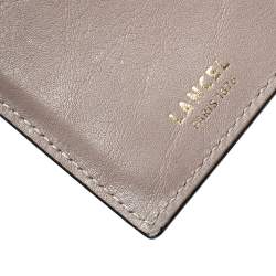 Pre Owned Lancel Beige Leather Continental Wallet