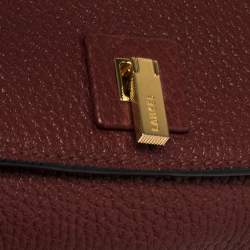 Pre Owned Lancel Red/Blue Leather Pia Shoulder Bag