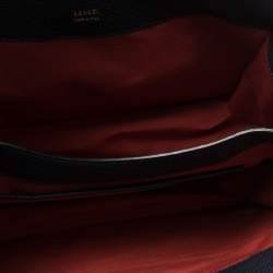 Pre Owned Lancel Red/Blue Leather Pia Shoulder Bag