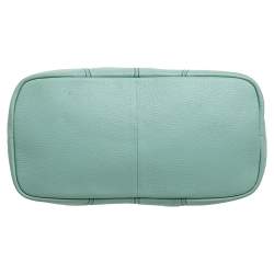 Lancel Mint Green Grained Leather Flair Hobo