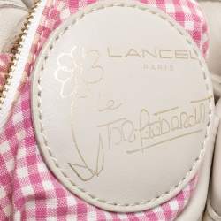 Pre Owned Lancel Beige/Cream Tweed and Leather Le Brigitte Bardot Hobo