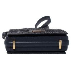 Lancel Blue Python Pia Shoulder Bag