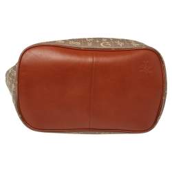 Pre Owned Lancel Beige/Brown Daligramme Fabric and Leather Dali Fun Tote