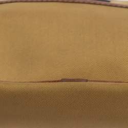 Lancel Beige/Brown Canvas And Leather Crossbody Bag