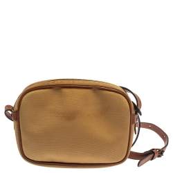 Lancel Beige/Brown Canvas And Leather Crossbody Bag