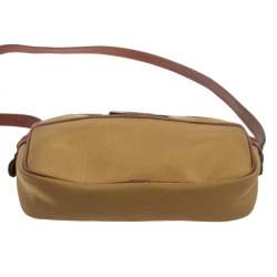 Lancel Beige/Brown Canvas And Leather Crossbody Bag