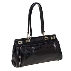 Lancel Black Leather Satchel