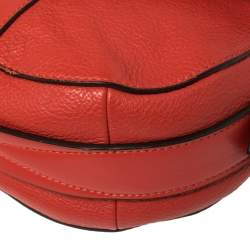 Lancel Red Leather Crossbody Bag