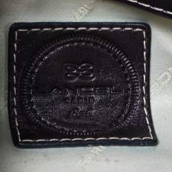 Pre Owned Lancel Brown Lizard and Leather Satchel