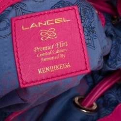 Pre Owned Lancel Pink Quilted Leather Limited Edition Premiere Flirt Bucket Bag
