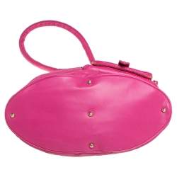 Pre Owned Lancel Pink Quilted Leather Limited Edition Premiere Flirt Bucket Bag