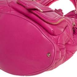 Pre Owned Lancel Pink Quilted Leather Limited Edition Premiere Flirt Bucket Bag