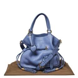 Pre Owned Lancel Lavender Leather Premiere Flirt Bucket Bag
