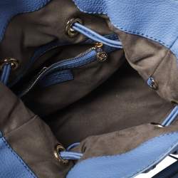 Pre Owned Lancel Lavender Leather Premiere Flirt Bucket Bag