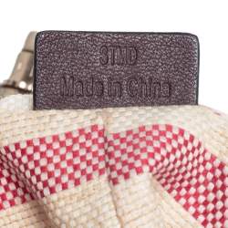 Pre Owned Lancel Mocha Brown Whipstitch Leather Side Pocket Satchel