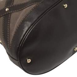 Lancel Brown Leather and Suede Limited Edition 219/300 Flirt Hobo
