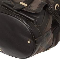 Lancel Brown Leather and Suede Limited Edition 219/300 Flirt Hobo