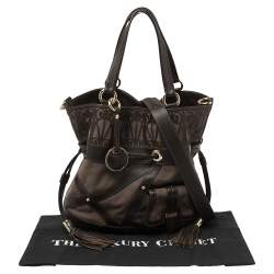 Lancel Brown Leather and Suede Limited Edition 219/300 Flirt Hobo