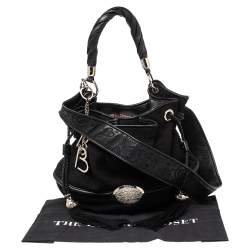 Pre Owned Lancel Black Fabric and Leather Le Brigitte Bardot Hobo