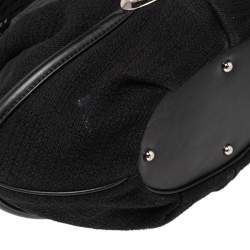 Pre Owned Lancel Black Fabric and Leather Le Brigitte Bardot Hobo