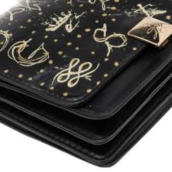 Pre Owned Lancel Black Leather Dalidol Shoulder Bag