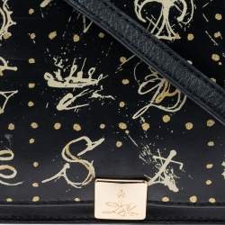 Pre Owned Lancel Black Leather Dalidol Shoulder Bag