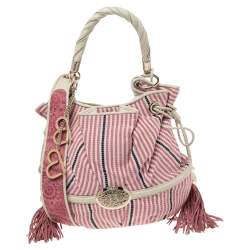 Lancel Multicolor Suede and Leather Le Brigitte Bardot Shoulder Bag