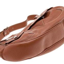 Lancel Brown leather Multipocket Shoulder Bag