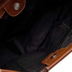 Lancel Brown leather Multipocket Shoulder Bag