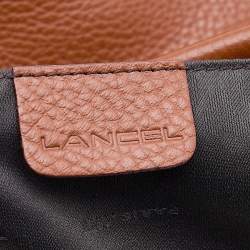 Lancel Brown leather Multipocket Shoulder Bag