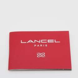 Lancel Teal Green/Brown Nylon And Leather Small Miss Bowling Shoulder Bag