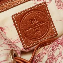 Pre Owned Lancel Brown Grained Leather Premiere Flirt Bucket Bag