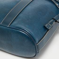 Lancel Blue Leather Shoulder Bag