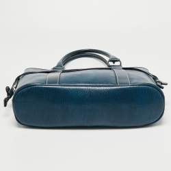 Lancel Blue Leather Shoulder Bag