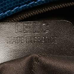 Lancel Blue Leather Shoulder Bag