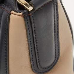 Pre Owned Lancel Tri Color Leather Josephine Top Handle Bag